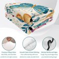 thumbnail image 4 of Twin XL Quilt Set 68''x98'', Spring Butterflies Lightweight Summer Bedspread Coverlet Set with 2 Pillow Shams, Summer Countryside Leaf Flowers Breathable All Season Quilt Bedding for Dorm/Guest Room, 4 of 9