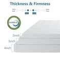 thumbnail image 6 of 3 Inch Full Mattress Topper With Cover, Foam Mattress Topper for Back Pain, Gel Infused Mattress Pad, 6 of 9