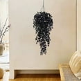 thumbnail image 5 of Verdsylv Artificial Hanging Leaf Vine Garland, 29.9 Inch Realistic Plastic Greenery for Outdoor Home Wall, Garden, Wedding & Bar Decor, Plastic Greenery Garland, Black, 5 of 6