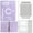 Purple, variant on Couples 100 Day Savings Challenge Binder - A5 Cash Envelope Binder with 25 Grid Pages, Double-sided Card Slots & Digital Stickers for Common Goal,Pink