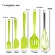 thumbnail image 2 of Juego de espátula de silicona de 5 uds, utensilios de cocina de silicona antiadherentes resistentes al calor, juego de utensilios de cocina duraderos, 2 of 5
