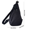 thumbnail image 3 of Fiudx Ofertas flash del día solo en línea Bolso bandolera unisex Oxford con correa ajustable, bolso de pecho, bolso de mensajero para hombres y mujeres, bolso de cintura de estilo deportivo informal, 3 of 7