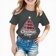 thumbnail image 5 of ORT Toddler Girls Boys Christmas Graphic T-Shirts Holiday Short Sleeve Tees Tops Xmas Short Sleeve Tops, 5 of 6