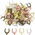 thumbnail image 1 of 100 piezas aleación herradura dijes colgante DIY artesanía fabricación de joyas accesorio JFHHH pequeña, 1 of 5