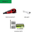 thumbnail image 1 of Power Tool Set Mini Grinder Drill Cordless Electric Screwdriver 3.6V Li-Ion Battery Rechargeable Hou, 1 of 4