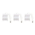 thumbnail image 1 of bedienty Témoin Lumineux de Charge de Pile AAA/AA en Plastique, Court-Circuit Universel pour Protection, Interface USB, Télécommande, Adaptateur de Charge, Blanc, Ensemble de 3, 1 of 6