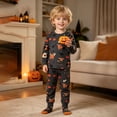 thumbnail image 6 of WERYOUNG Halloween Pajamas For Girls Cartoon Prints Long Sleeve Crewneck Top And Pants Kids Soft Cozy 2 Piece Sleepwear Loungewear Sets Stylish Nightwear 18-24 Months, 6 of 9