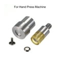 thumbnail image 3 of Uxcell Hand Press Machine Stud Carbon Steel and Rubber 10mm Rivet Setter Punch Dies, 3 of 5