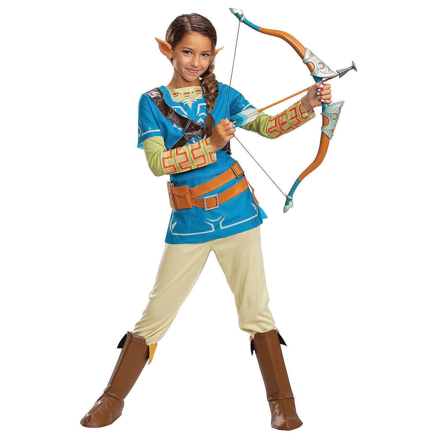 Disguise Link Breath Of The Wild Boys Deluxe Costume, Blue(14-16)