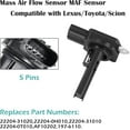 Mass Air Flow Sensor MAF 2220431020 Fits for Lexus IS250 ES350 GS350