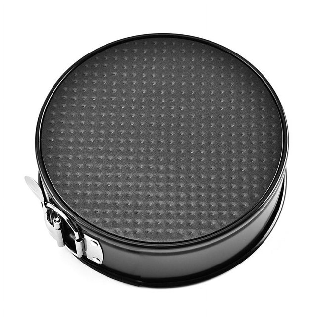 Moldes para pasteles extraíbles antiadherentes, acero inoxidable, color negro con antiadherente resistente