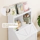 thumbnail image 4 of 2-estante para niños de madera almacenamiento gabinete: estante y toy almacenamiento con flip-top lid y cubby, blanca finish para playroom, dormitorio, nursery, o school, 4 of 8