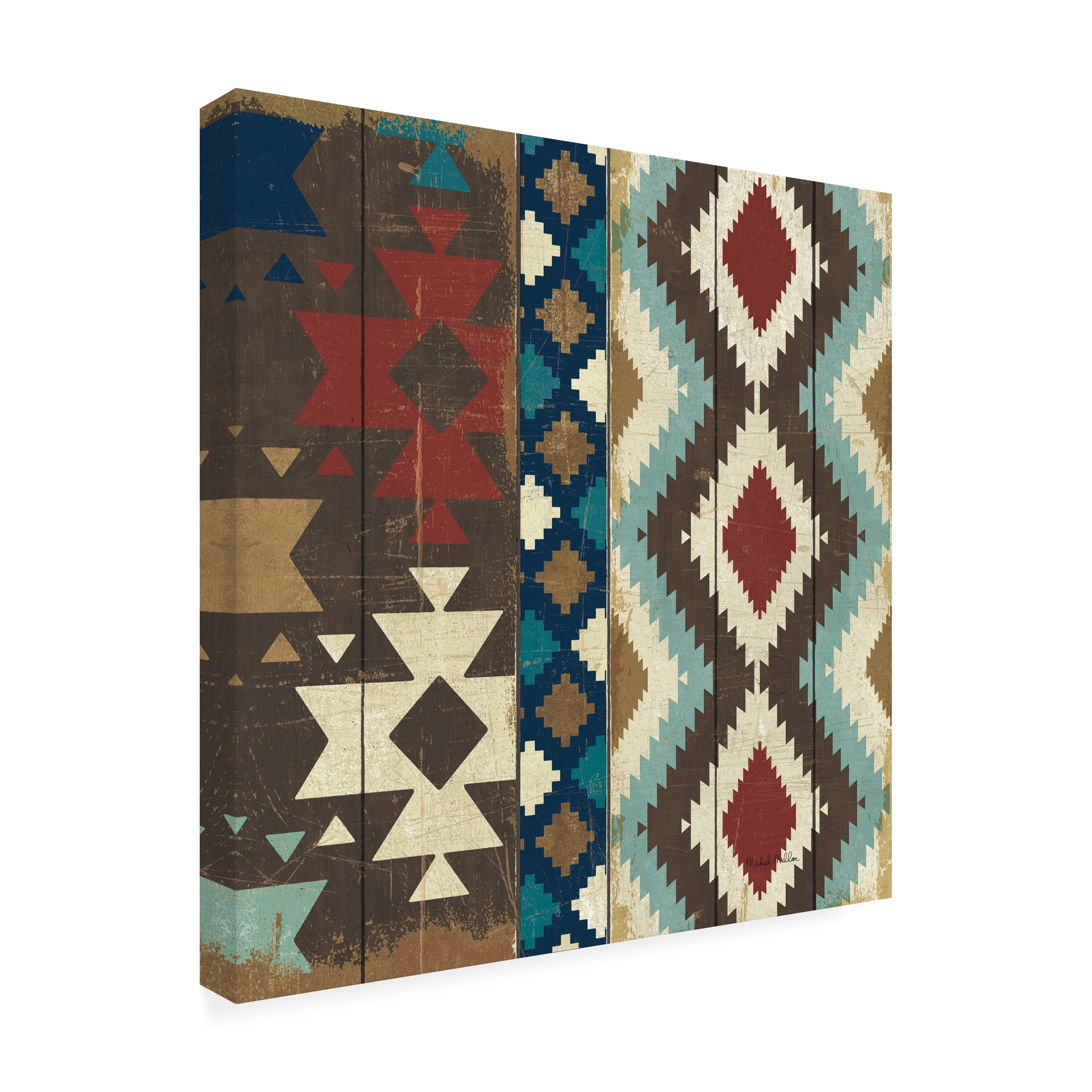Michael Mullan 'Native Tapestry Crop' Canvas Art