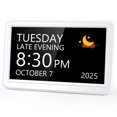 thumbnail image 1 of Reloj calendario Raynic, reloj digital con fecha, 12 temas, 1 of 9