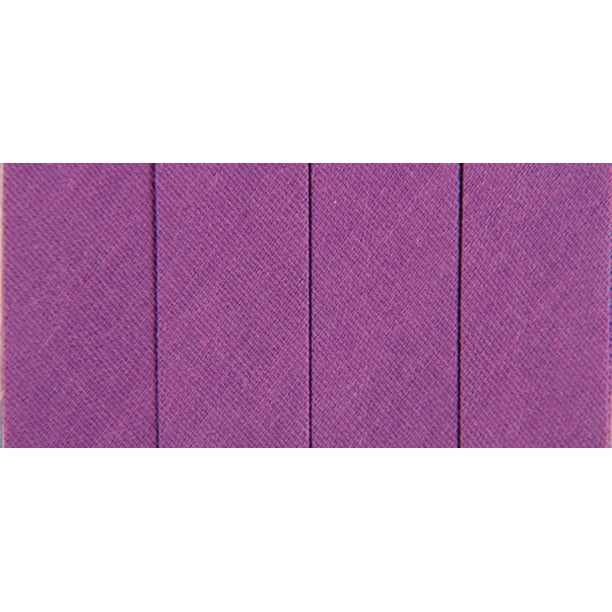 Ruban de Biais Simple Pli 1/2"X4yd-Violet