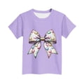 thumbnail image 4 of Manga Corta Crop Top para Niños Niños Pascua Impresa Cuello Redondo Casual Camiseta Tee para 3-14 Años, 4 of 5