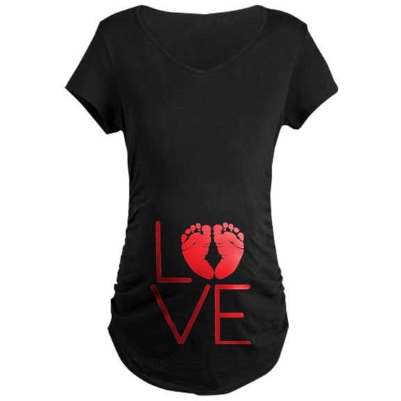 CafePress - Love Maternity Dark T Shirt - Maternity Dark T-Shirt