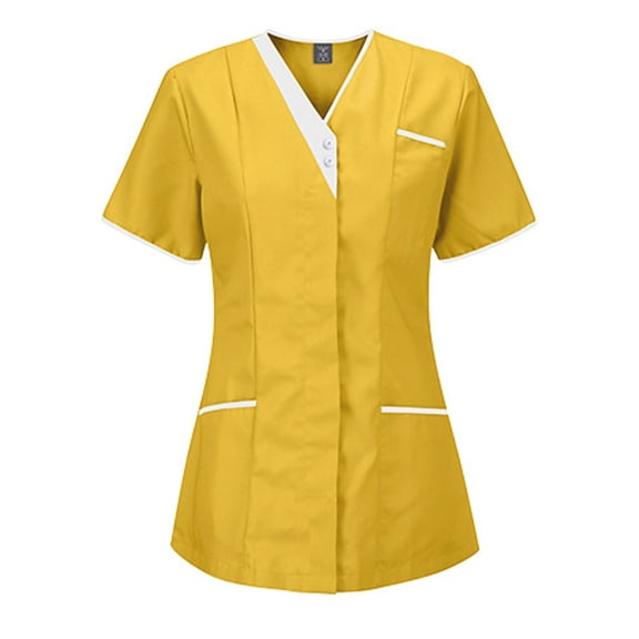 Animal Scrub Tops Women V-Neck Uniforme Infirmiere Femme Plus Size Workwear Scrubs Printed Lightweight Top with Two Side Pockets
