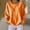 Orange, variant on Womens Oversized Long Sleeve Pullovers Solid Color Crewneck Long Sleeve Casual Tops Waffle T-shirt
