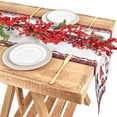 thumbnail image 2 of Under 10 Decorative Table Banner Christmas Table Runner Gnome Snowflake Rustic Table Runner for Holiday Decor 13x72 Inch, 2 of 5