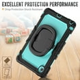 thumbnail image 4 of For Lenovo Tab TB-311XU/K10C TB-311FU Case 10.1 inch, 360 Rotating Shockproof Cover with Stand, Handle, Shoulder Strap, Sky Blue Panel, 4 of 7