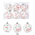 thumbnail image 3 of MTBLYS Bolas de adorno navideño|Decoraciones colgantes de espuma con lentejuelas y diseños de caramelos y muñecos de nieve para decorar árboles|coronas|escaparates, 3 of 7