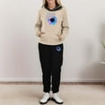 thumbnail image 2 of Sets for Women Clothing Two Piece Long Sleeve Hooded Tops Pants Jogger Hoodie Sweatsuit Casual Graphic Sweatshirt Sweatpant Suit (Khaki M), 2 of 6