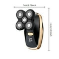 thumbnail image 3 of Guoxxzi Head Shaver for Bald Men,5 in 1 Bald Head Shavers for Men Cordless,Waterproof Wet/Dry 5 Head Mens Electric Razor for Head Face Shaving, USB Mans Grooming Kit Rechargeable,Rotary Shaver for Men, 3 of 8