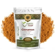 Organic Way True Ceylon Cinnamon Powder (Cinnamomum verum) - Adds Flavour | Organic & Kosher Certified | Non GMO & Gluten Free | USDA Certified - 1/2 LBS / 8 Oz