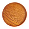 thumbnail image 3 of Bandeja redonda de Madera natural Nikou 24 cm color Marrón, 3 of 12