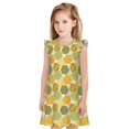 thumbnail image 1 of Fotbe Bee honey Vestido de Dormir para Niñas de 3 a 10 Años, Mangas Cortas, Estilo Princesa, Pijama Camisón con Mangas Voladas-XX-Large, 1 of 6