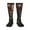 2 Black-1, variant on Sunset Meditating Doberman print thigh-high socks, crafted for both men and women with a stretchy, high-opaque design perfect for daily wear