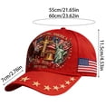thumbnail image 3 of NIEWTR United States 250th Anniversary Hat USA 250th Anniversary Hat Adjustable Embroidery Patriotic Baseball Cap for Men Women(C,One Size), 3 of 9