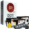 3x DOT-01 Brand 1500 mAh Replacement Canon BP-808 Batteries for Canon HFS20 Camcorder and Canon BP808 Accessory Bundle