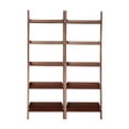 thumbnail image 5 of Lean To Shelf Units With 5 Shelves in Espresso - Set of 2 Pieces, 5 of 5