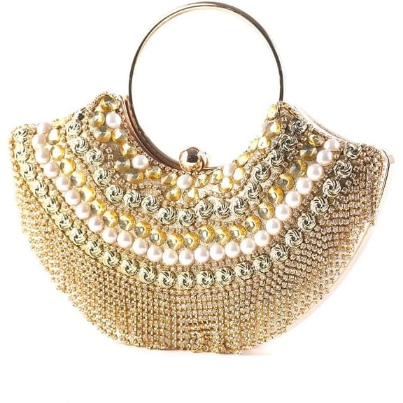 LinYooLi Comeon Rhinestone Clutch Purse for Women Wedding Cross Body Evening Bag Purses Luxury Handbags Prom Party Club
