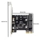 thumbnail image 2 of Adaptador PCIe X1 USB 3.0 Wdftyju para PC de escritorio deflector alto, 2 of 9