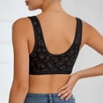 thumbnail image 7 of CheerKidz Women's Satin Front Closure Push Up Bra Black S, 7 of 7