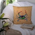 thumbnail image 3 of Carolines Treasures 8467PW1414 Crab Fabric Decorative Pillow 14HX14W multicolor, 3 of 4