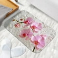 thumbnail image 6 of 1pc Pink Orchids Absorbent Non-Slip Bathroom Thickened Flannel Rug Decor,Soft,Quick Drying,Suitable For Indoor/outdoor Use,Bathrooms,Bedrooms,Kitchens,Terrace,Laundry Rooms,16"x24", 6 of 9