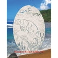 thumbnail image 5 of Oval Manatee Etched Window Decal Vinyl Glass Cling - 21" x 33" - White with Clear Design Elements, 5 of 9