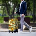 thumbnail image 3 of HELLHERO Flowers Pattern Luggage Cover Polyester Durable Dustproof Luggage Protective Cover for Men, 3 of 7