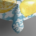 thumbnail image 3 of Lemon Fruits Table Cloth,Wrinkle Resistant Table Cover with Polyester,Waterproof Reusable Tablecloths for Weeding Birthday Tea Party Decorations (Rectangle,60x84inch), 3 of 5