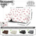 thumbnail image 7 of Xoenoiee Pink Bow Print Recliner Sofa Covers 3 Seater, Stretch Recliner Sofa Slipcovers with Storage Pockets Soft Reclining Couch Covers for Kids Pet, 7 of 7