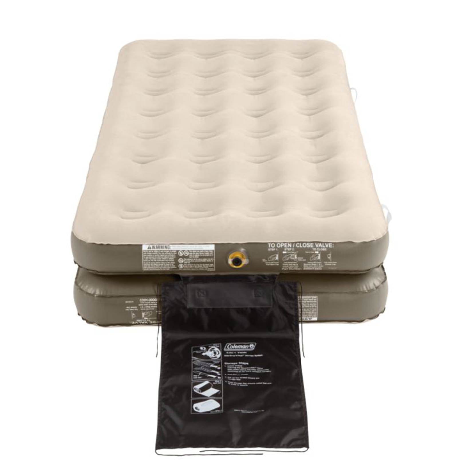 Coleman EasyStay Plus Single-High 4-in-1 Convertible Twin Air Mattress Ideal for Camping and Home Use