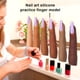 thumbnail image 2 of Práctica de uñas Práctica Mano Bendible Fake Fingerna Fingerna para empezar de impresión Capacitación Maquillaje Salón Joyas Soporte Soporte de exhibición de Halloween Precs Tipo 3 tholdsy  CE001601-03, 2 of 7
