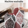 thumbnail image 5 of Red and Black Ethnic Geometric Pattern Bathroom Rugs Mat,Non Slip Microfiber Bathroom Rug,Rubber Backing,Soft Bathroom Mats for Bathroom Floor,Tub and Shower,17x27in(43x68cm), 5 of 5