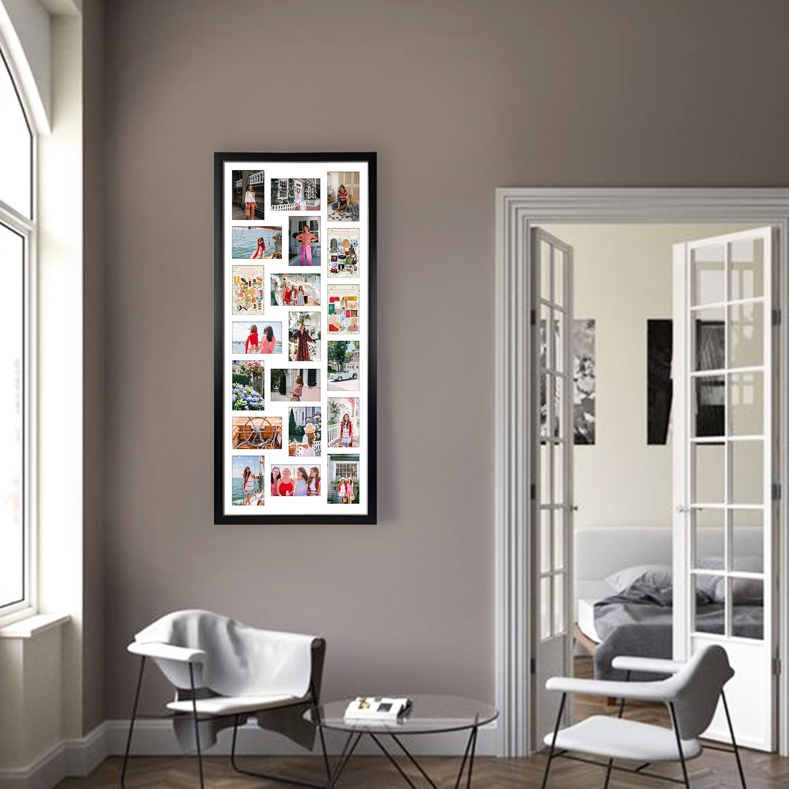 Lavish Home 12-Opening 4 in. x 6 in. Black Picture Frame Collage HW0200067  - The Home Depot