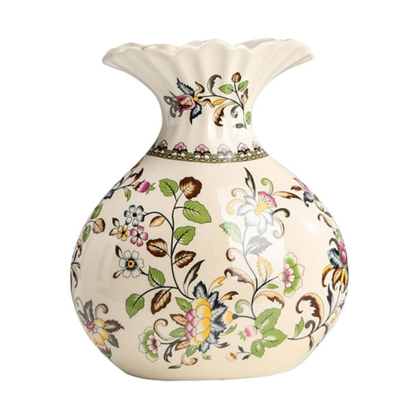 Florero de Cerámica Arreglo Floral Artesanía para Decoración de Interiores de Escritorio Estilo C BLESIY Florero de maceta