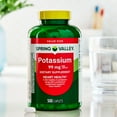 thumbnail image 5 of Spring Valley Potassium Dietary Supplement Caplets for Heart Health, 99 mg, 500 Count Value Size, 5 of 12